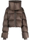 RICK OWENS FUNNEL-NECK PADDED DOWN JACKET