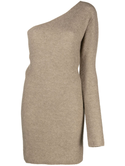 Lisa Yang Alaia Cashmere Minidress In Neutrals