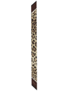 Dolce & Gabbana Leopard-print Silk Headscarf In Brown