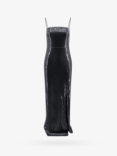 Rotate Birger Christensen Sequins Long Dress In Black
