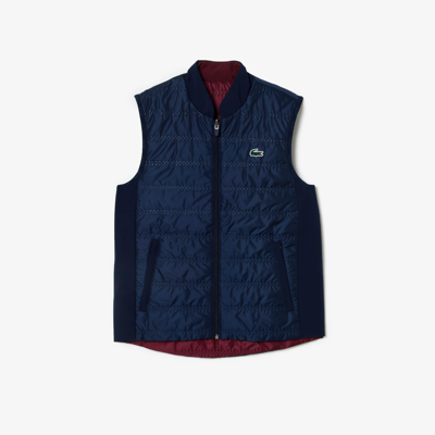 Lacoste Women's Reversible Golf Vest - 34 In Blue