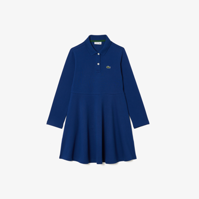 Lacoste Kids' Piquã© Polo Dress - 2 Years In Blue