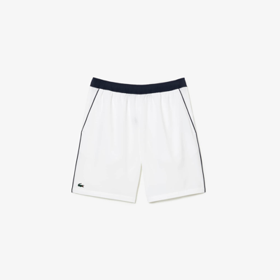 Lacoste Recycled Fabric Stretch Tennis Shorts - 3xl - 8 In White