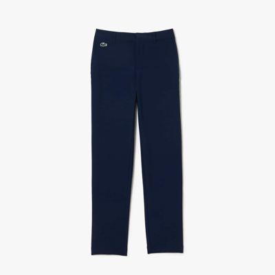 Lacoste Slim Fit Absorbent Twill Golf Pants - 42 In Blue