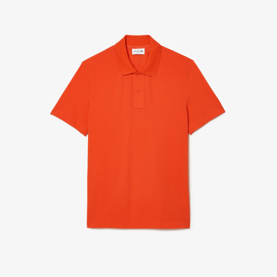 Lacoste Men's Ultralight Piqué  Movement Polo - L - 5 In Orange