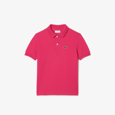 Lacoste Kids' Regular Fit Petit Piquã© Polo - 14 Years In Pink