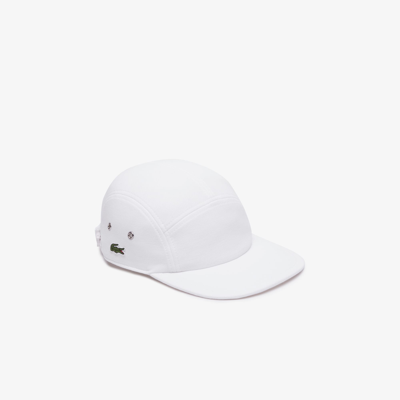 Lacoste Unisex Organic Cotton Piquã© Cap In White