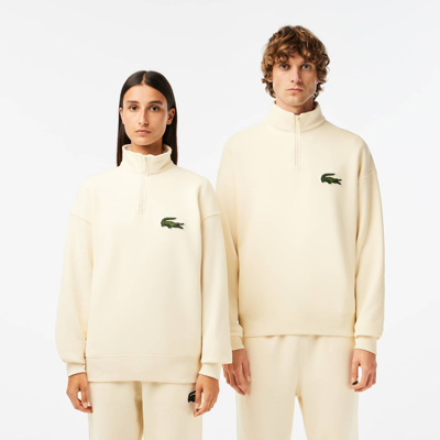Lacoste Unisex Zip High-neck Organic Cotton Sweatshirt - 3xl