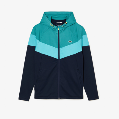 Lacoste Stretch Fabric Sport Sweatshirt - 4xl - 9 In Blue