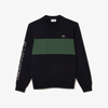 Lacoste Classic Fit 3d Print Colorblock Sweatshirt - 3xl - 8 In Blue