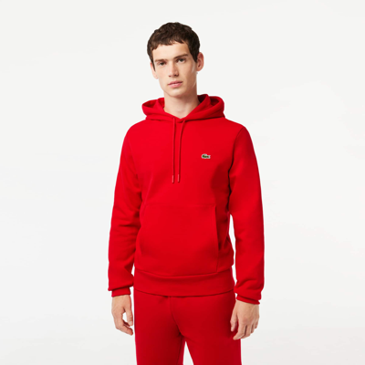 Lacoste Organic Cotton Hoodie - 4xl - 9 In Red