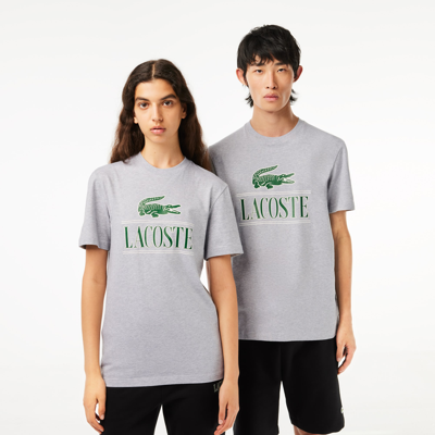 Lacoste Regular Fit Heavy Cotton Jersey T-shirt - 3xl In Grey