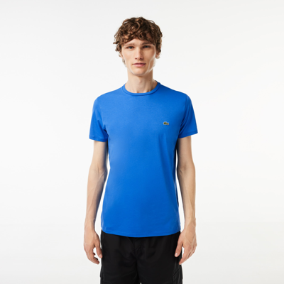 Lacoste Crew Neck Pima Cotton Jersey T-shirt - Xxl - 7 In Blue