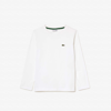 Lacoste Long Sleeved Cotton Jersey T-shirt - 16 Years In White