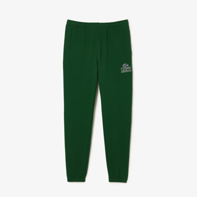 Lacoste Signature Print Jogger Track Pants - Xl In Green