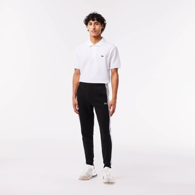 Lacoste Colorblock Jogger Track Pants - M - 4 In Black