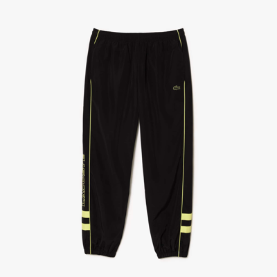 Lacoste Contrast Detail Track Pants - M - 4 In Black