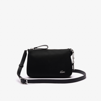 Lacoste Daily Lifestyle Coated Canvas Crossover Purse - One Size In Black