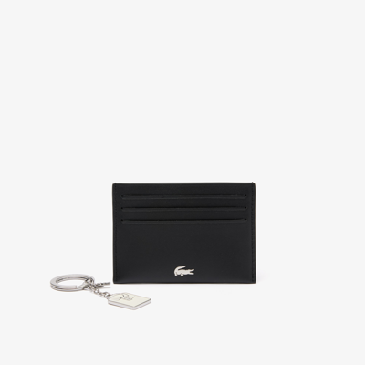 Lacoste Card Holder And Polo Key Chain Gift Set - One Size In Black