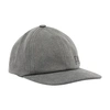 Patou Embroidered-logo Denim Cap In Anthracite