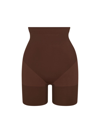 Skims Everyday Sculpt Mid Thigh Shorts In Cocoa