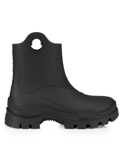 Moncler Misty Rubber Rain Boots In Black