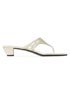 THE ROW WOMEN'S 30MM OPEN-TOE CUT-OUT LEATHER SANDALS