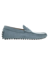 Tod's Men's Mocassino Nuovo Gommino 64c Driving Loafers In Blue