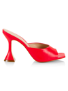Saks Fifth Avenue Women's Collection 97mm Leather Mules In Red