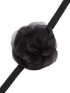 Cynthia Rowley Women's Organza Floral Multi-purpose Band In Black