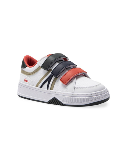 Lacoste Baby Boy's Low-top Strap Sneakers In White Dark Green