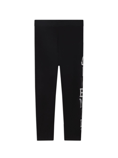 Givenchy Little Girl's & Girl's Sequin Logo Leggings In Black