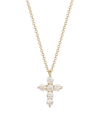 Saks Fifth Avenue Women's 14k Yellow Gold & 0.5 Tcw Diamond Cross Necklace