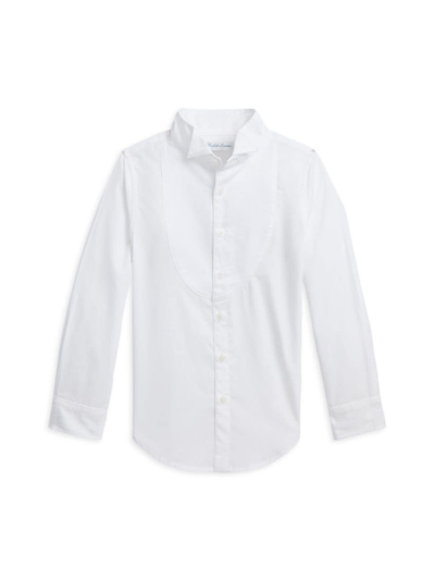 Polo Ralph Lauren Little Girl's & Girl's Tuxedo Shirt In White