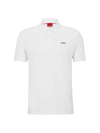 Hugo Cotton-piqu Polo Shirt With Logo Print In White