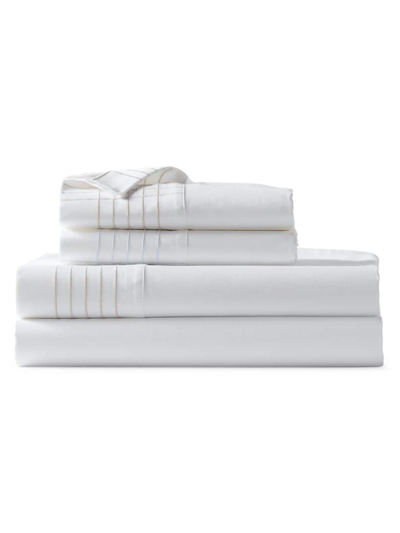 Ralph Lauren Organic Sateen Handkerchief 624-thread Count Sheet & Pillowcase Collection In True Platinum