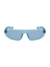 Nike Men's Lifestyle Nv04 52mm Rectangular Sunglasses In Worn Blue