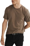 Rag & Bone Classic Flame Slub Cotton T-shirt In Taupe