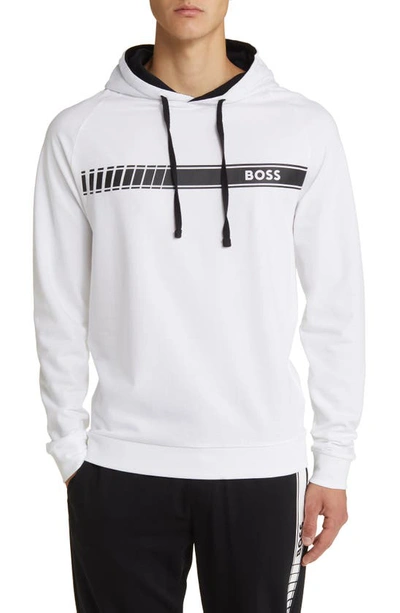 Hugo Boss Authentic Pullover Hoodie In White