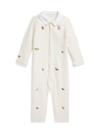 POLO RALPH LAUREN BABY BOY'S FOREST EMBROIDERY COVERALLS