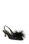 Sam Edelman Bianka Feather Slingback Pump In Black