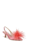 Sam Edelman Bianka Feather Slingback Pump In Pink