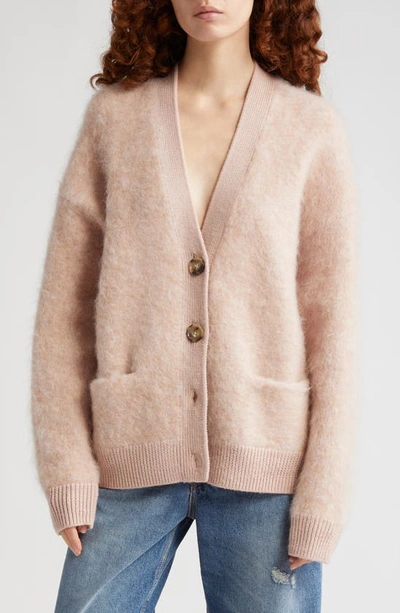 Acne Studios Knit Cardigan In Faded Pink