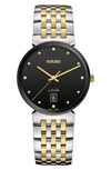 RADO RADO FLORENCE CLASSIC DIAMOND BRACELET WATCH, 38MM