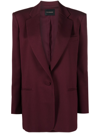 THE ANDAMANE GUIA SINGLE-BREASTED BLAZER - WOMEN'S - POLYESTER,T143001A19907767