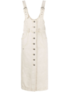 Isabel Marant Étoile Filipine Denim Mini Dress In Grey
