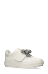 Kurt Geiger Laney Bow Sneaker In Open Grey