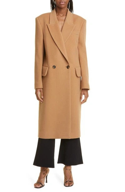 Stella Mccartney Structured Wool Coat In Neutrals