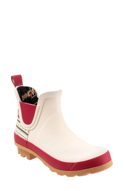 Pendleton Paloma Stripe Waterproof Chelsea Boot In White Multi