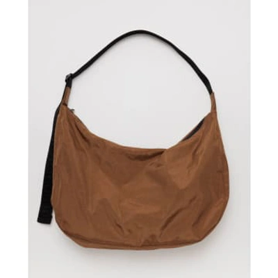 Baggu Large Nylon Crescent Bag In Brown